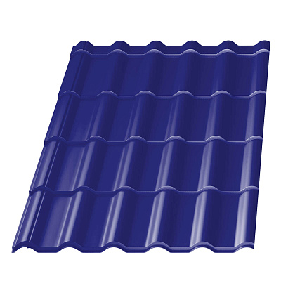 Металлочерепица Банга RAL5002 Синий Ультрамарин 0,45мм фото Центр Металлокровли