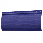 Сайдинг металлический (металлосайдинг) царьсайдинг Бревно Рубленое 4Д RAL5002 Синий ультрамарин для фасада