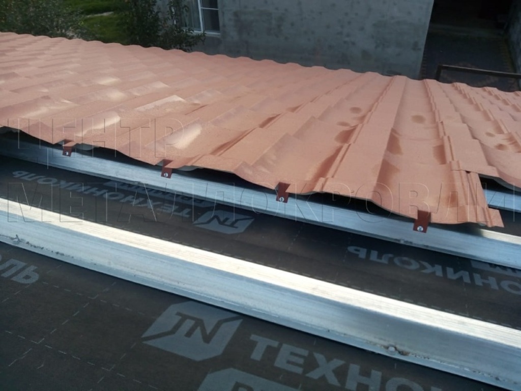Металлочерепица Геркулес 8004 терракотовый Стальной Бархат от Центра Металлокровли в Ростове-на-Дону